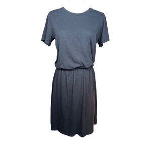 Old Navy Women's Black Cotton Stretch Short Sleeve Casual Dress Small Tall